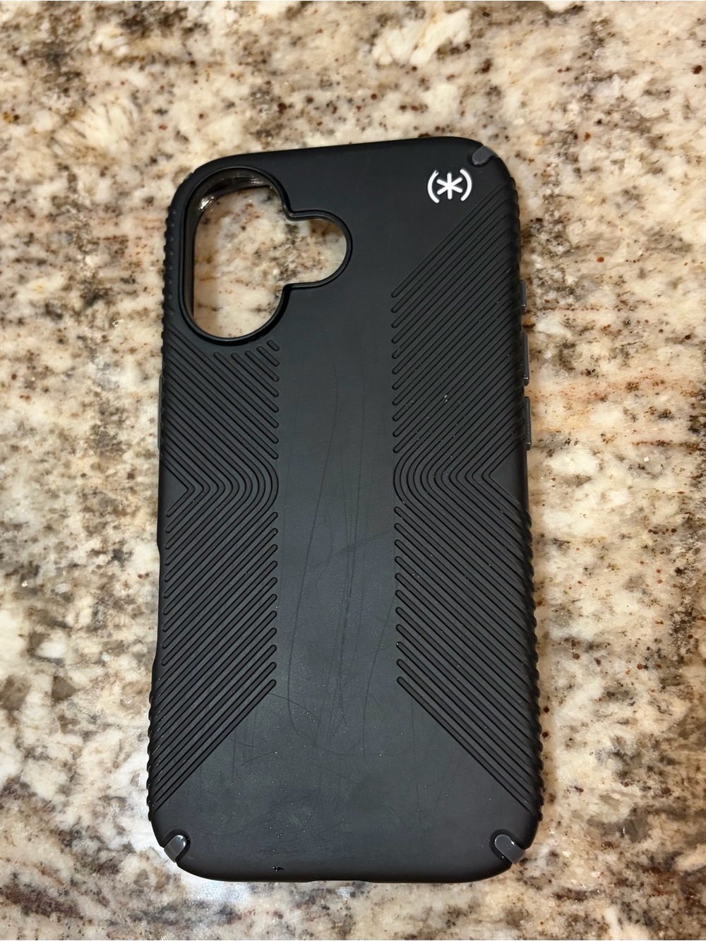 speck Black Textured Grip Protective Phone Case-iPhone 17